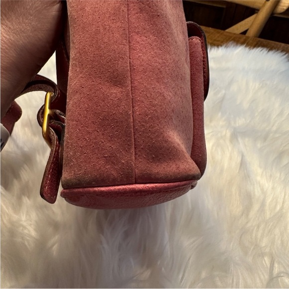 Pink GUCCI Suede Women's Backpack(Vintage) - Picture 5 of 10